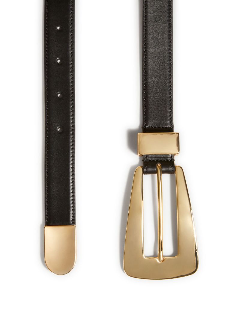 Black the Lucca Leather Belt