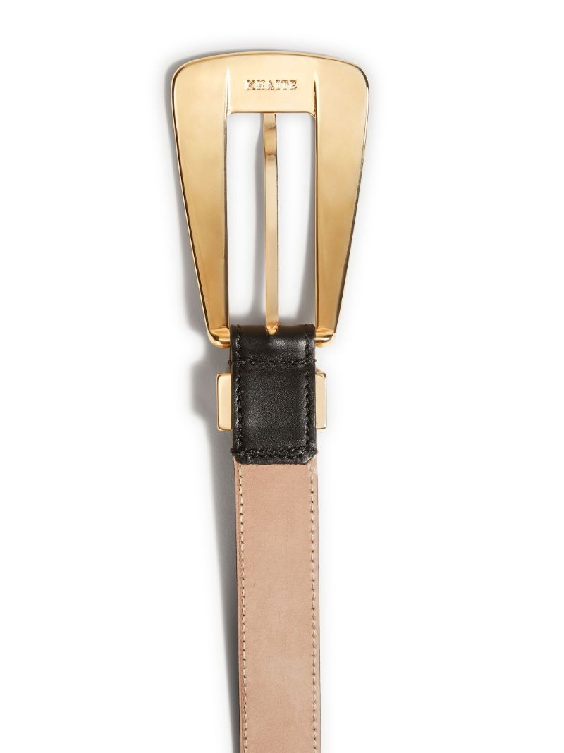 Black the Lucca Leather Belt