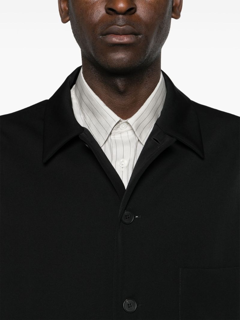 Black Casey Wool Shirt