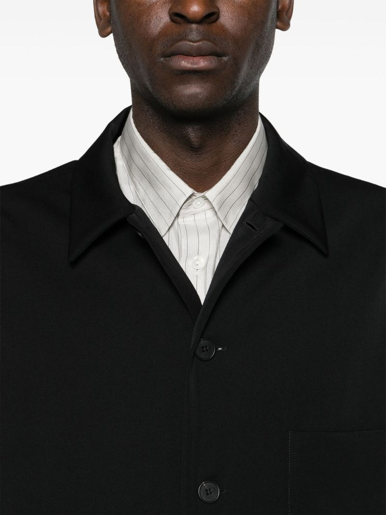 Black Casey Wool Shirt