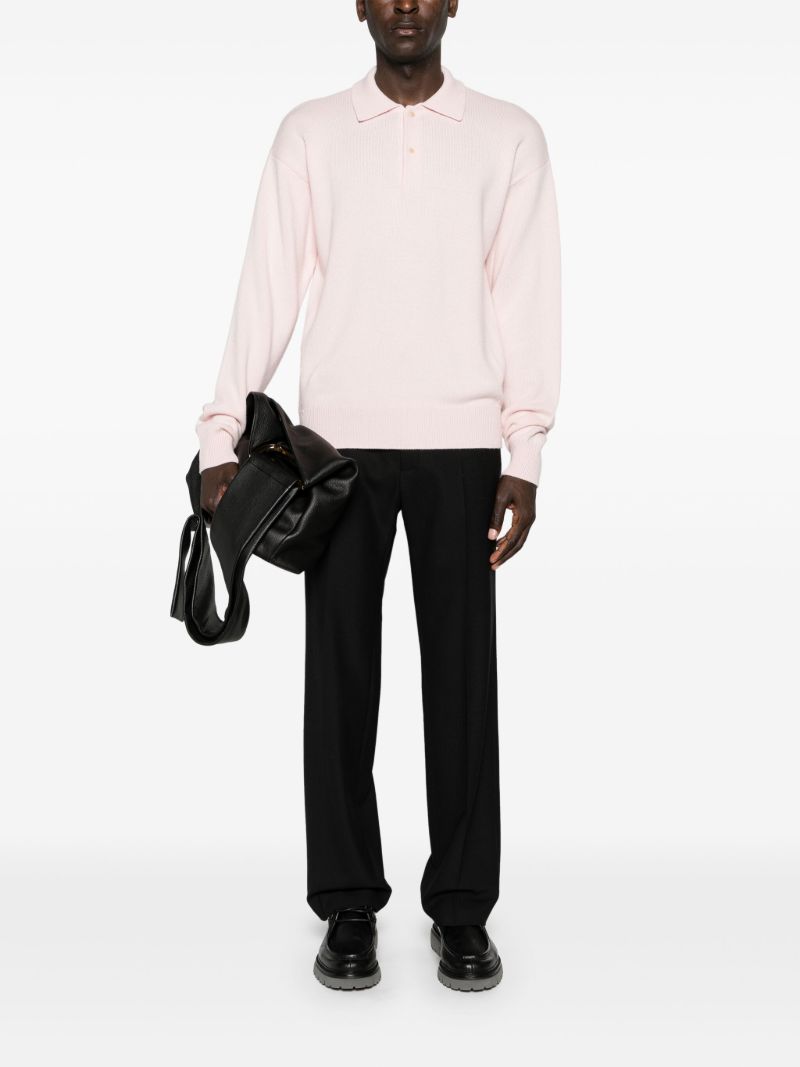 Pink Joyce Knitted Polo Shirt