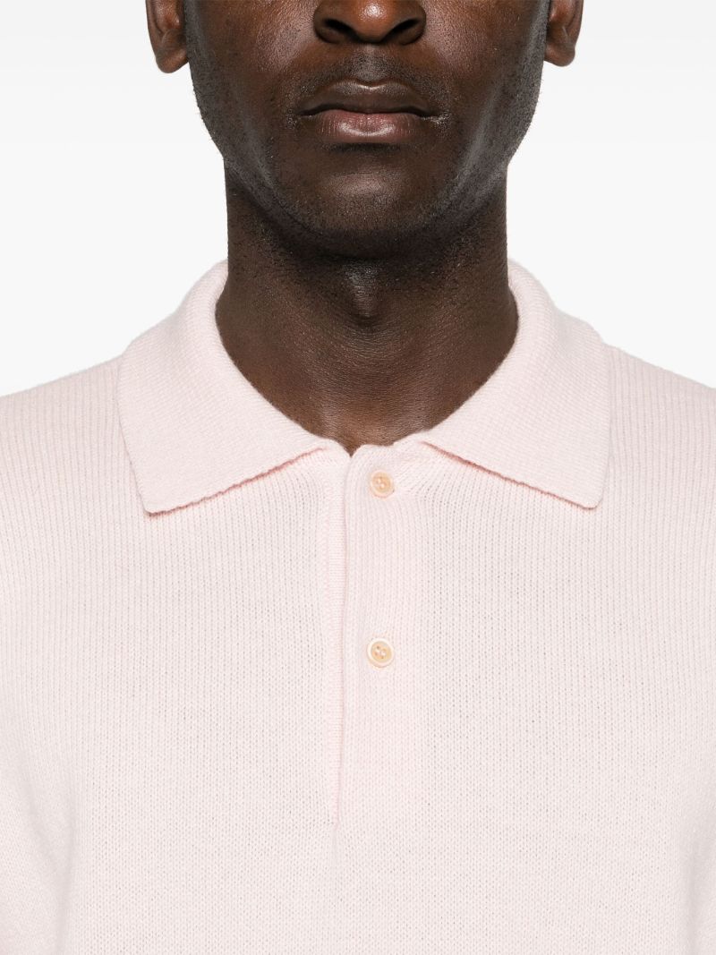 Pink Joyce Knitted Polo Shirt