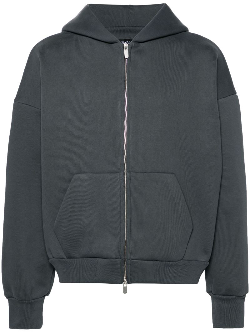 Blue V2 Drop-shoulder Hoodie
