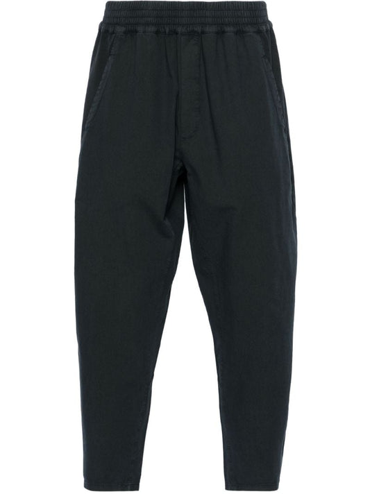 Black Kaol Tapered Cotton Trousers