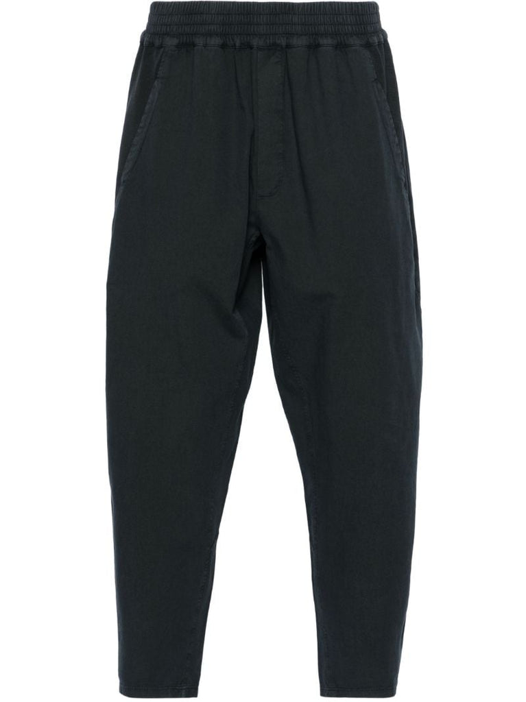 Black Kaol Tapered Cotton Trousers
