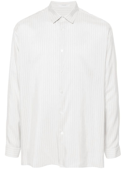Grey Albie Silk Shirt