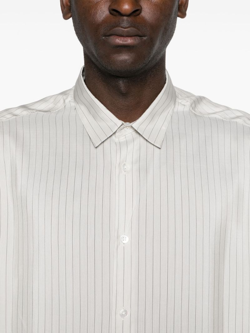 Grey Albie Silk Shirt