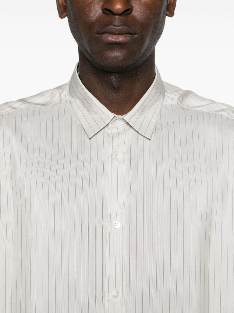 Grey Albie Silk Shirt