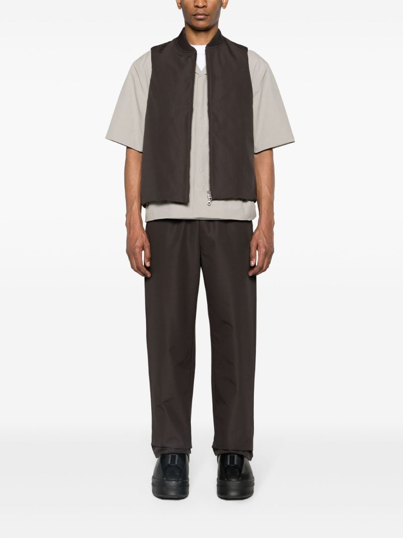 Brown Stacks Straight Leg Trousers