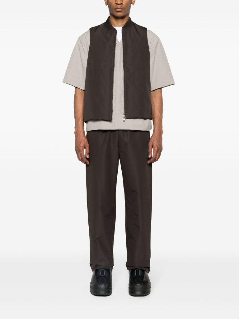 Brown Stacks Straight Leg Trousers