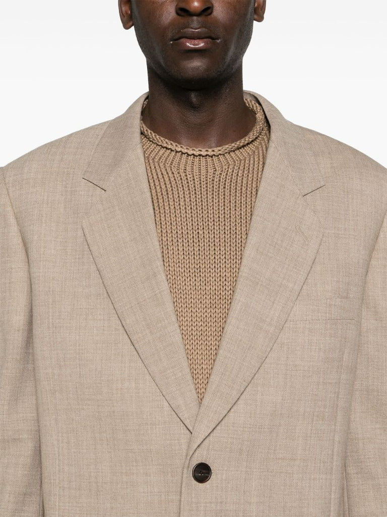 Neutral Abram Wool Blazer