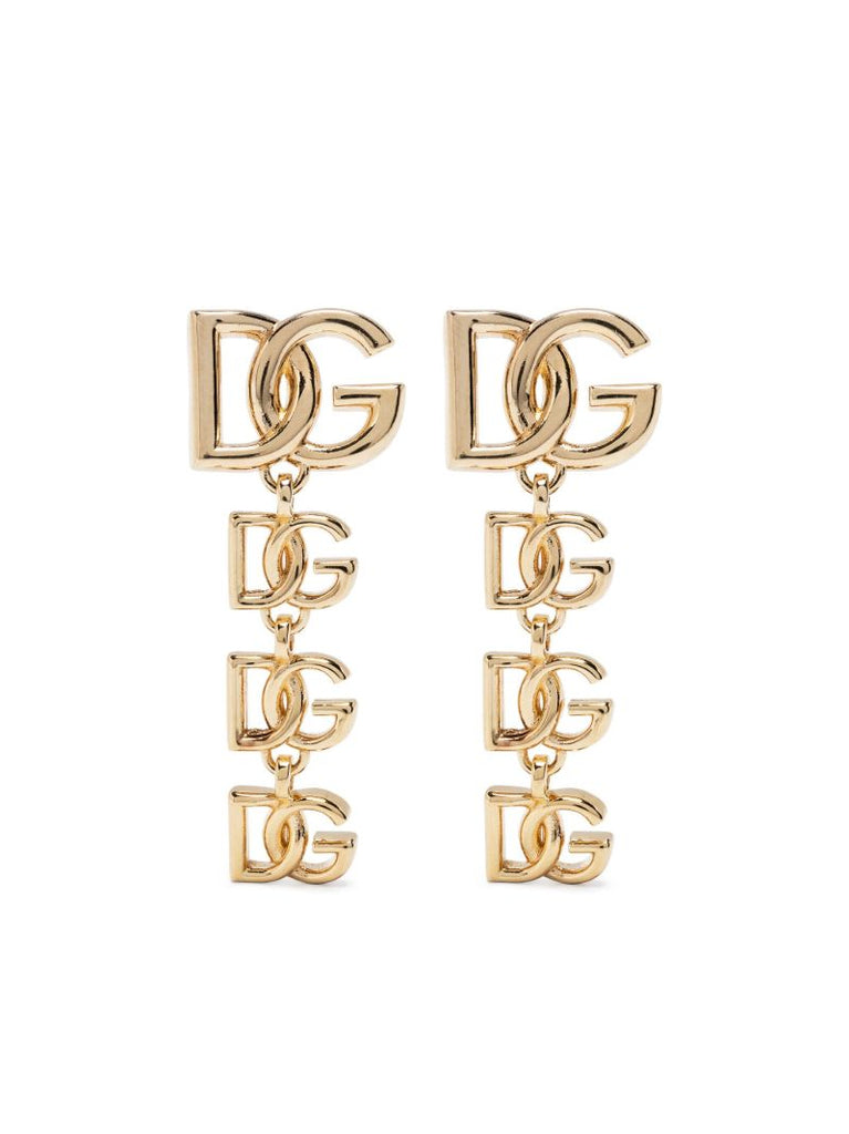 Gold-tone Dg Drop Earrings