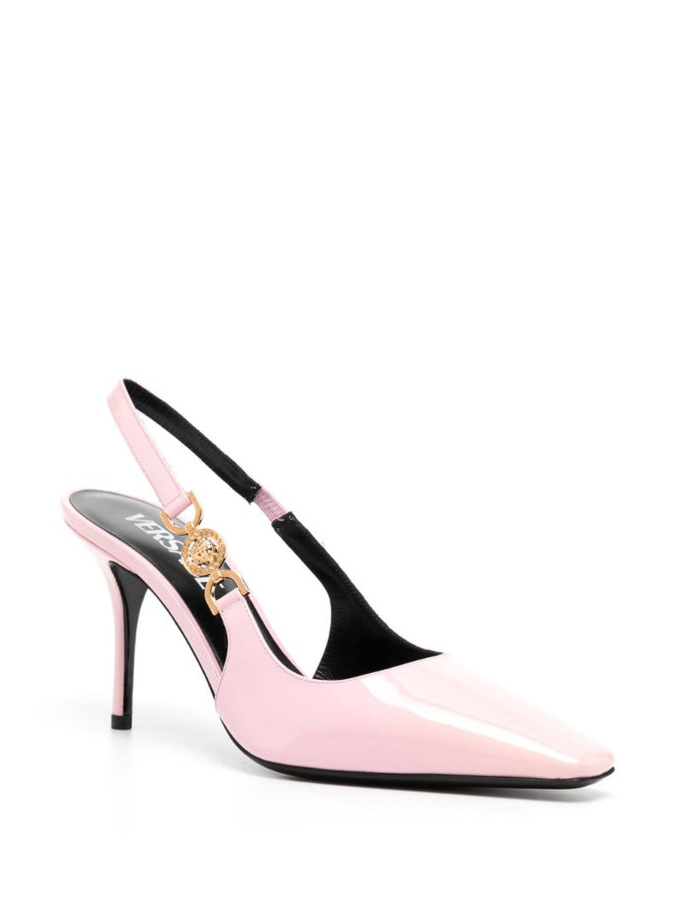 Pink Medusa '95 85 Slingback Leather Pumps