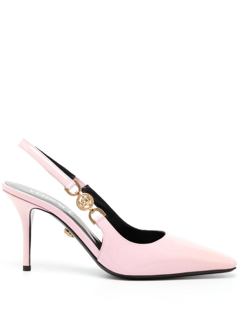 Pink Medusa '95 85 Slingback Leather Pumps