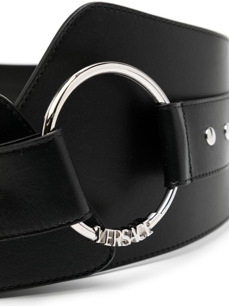 Black Medusa Heritage Leather Belt