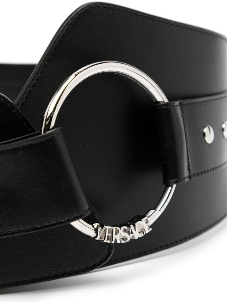 Black Medusa Heritage Leather Belt