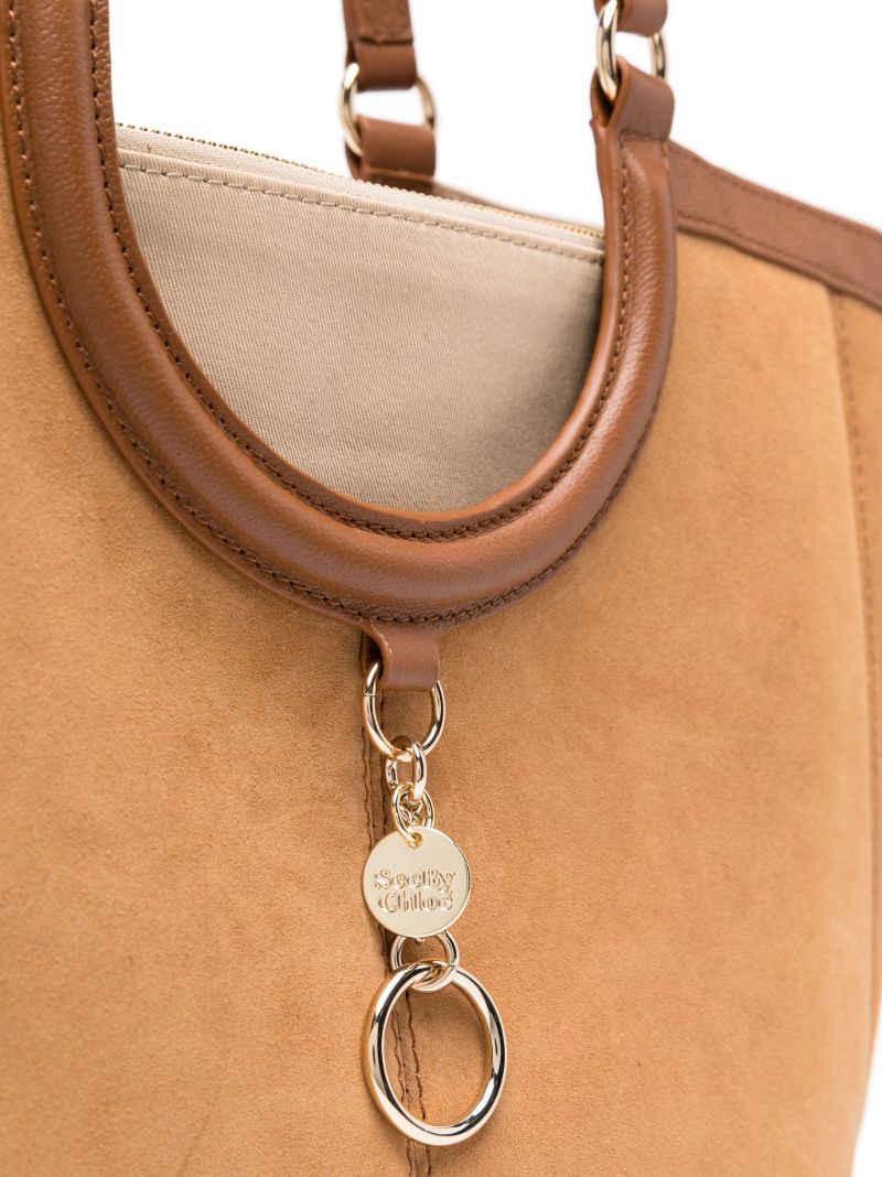 Brown Mare Suede Shopper Bag