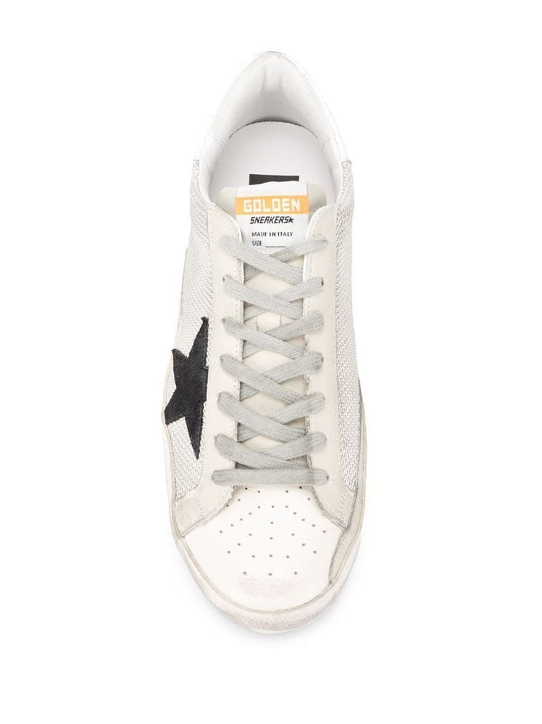 Grey Super-star Leather Sneakers