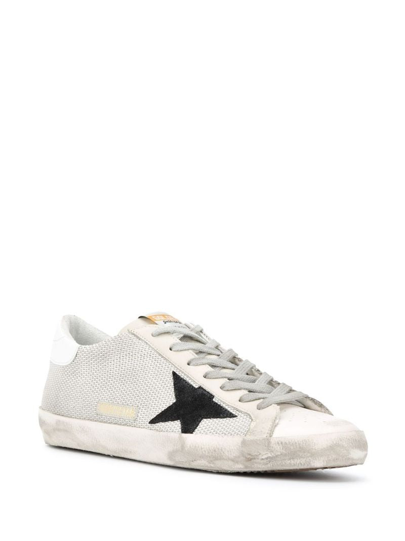 Grey Super-star Leather Sneakers