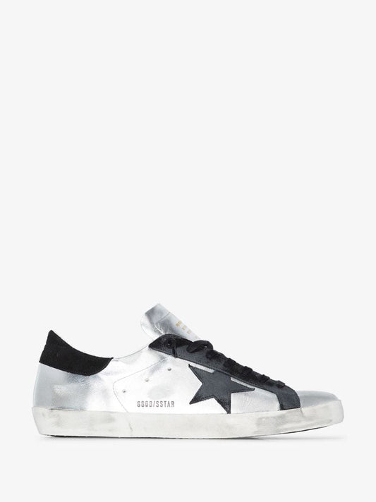 Grey Superstar Leather Sneakers