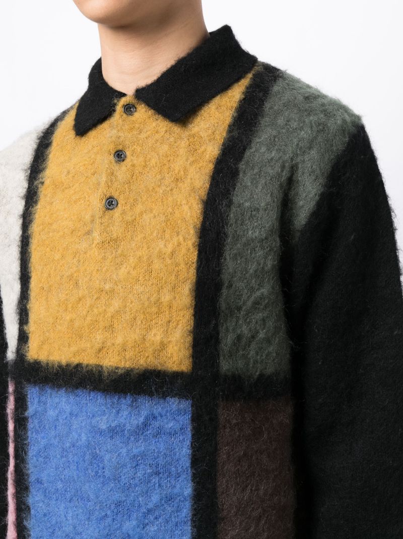 Black Colourblock Sweater
