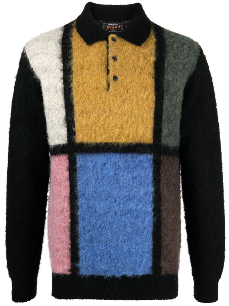 Black Colourblock Sweater