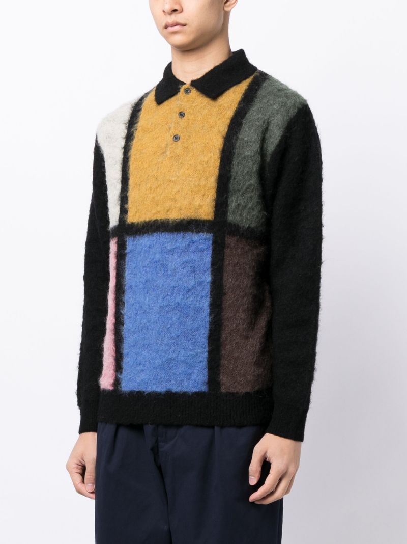Black Colourblock Sweater