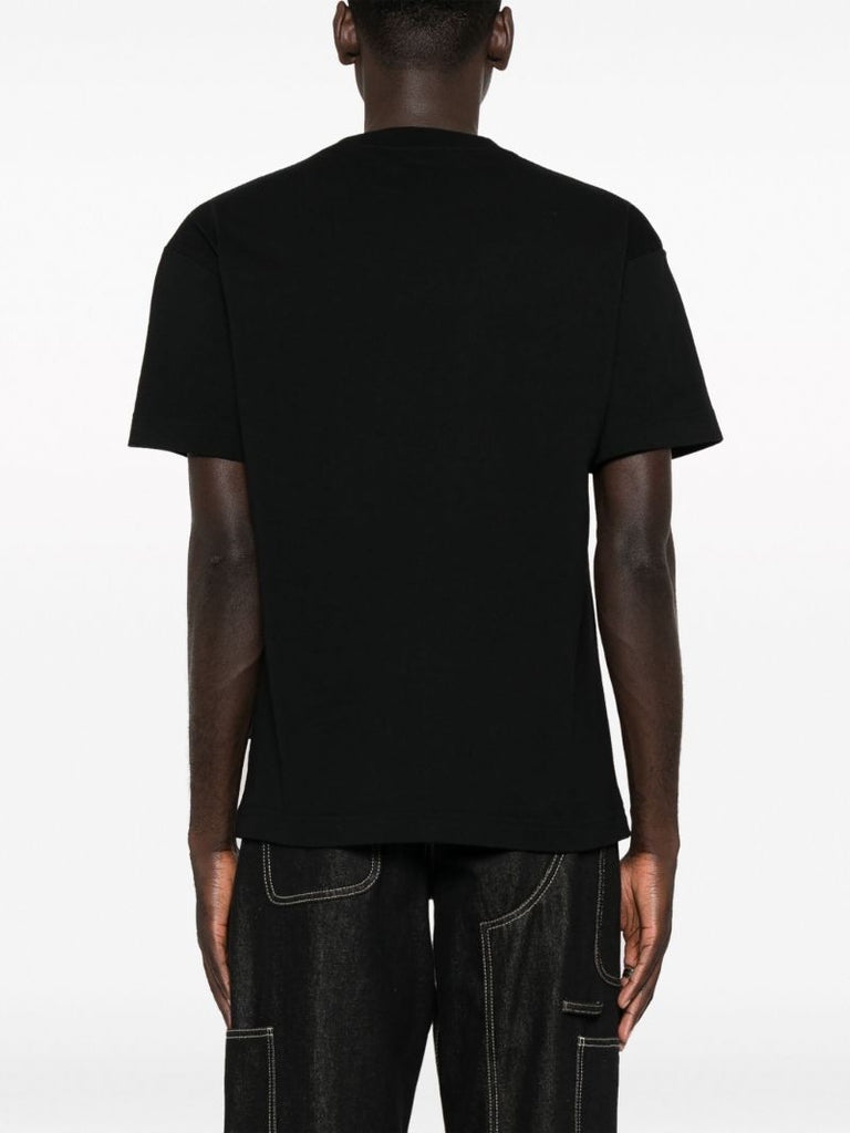 Black Logo-print Cotton T-shirt
