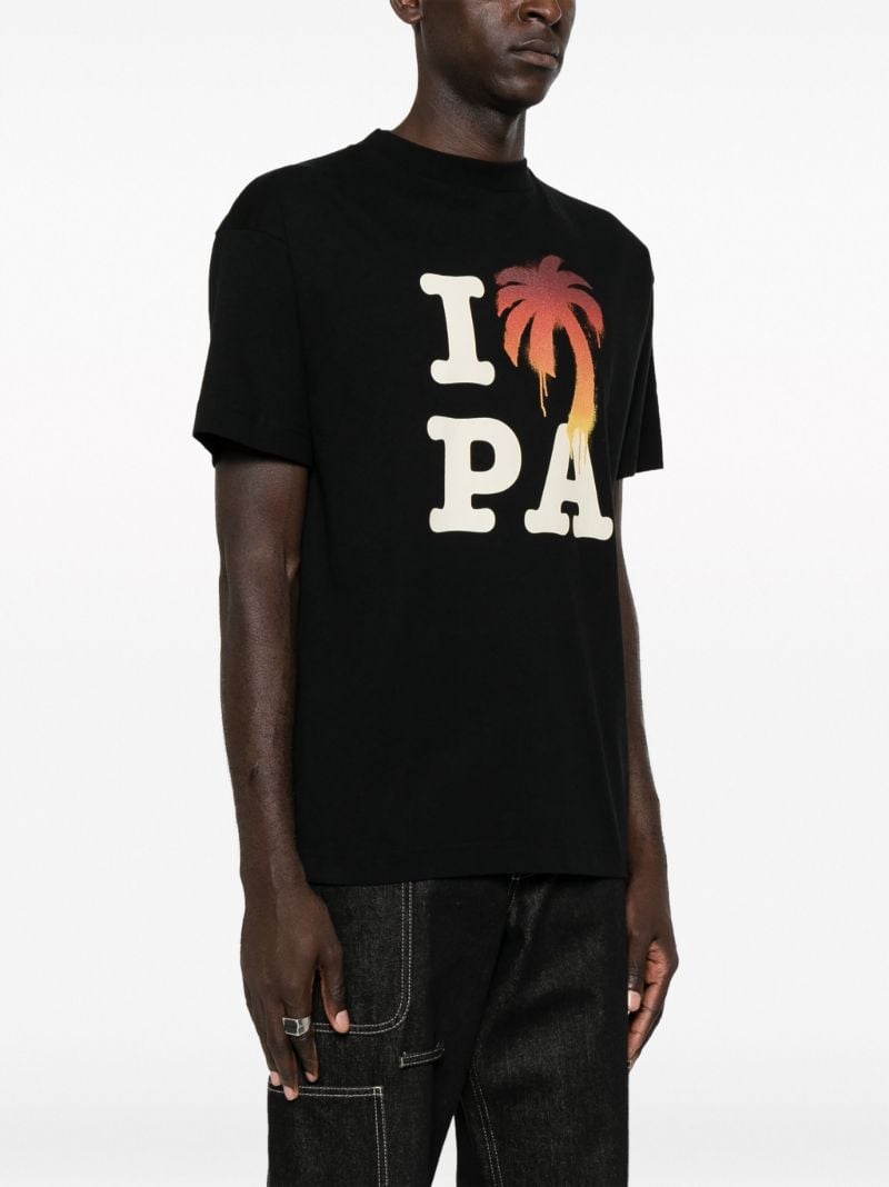 Black Logo-print Cotton T-shirt