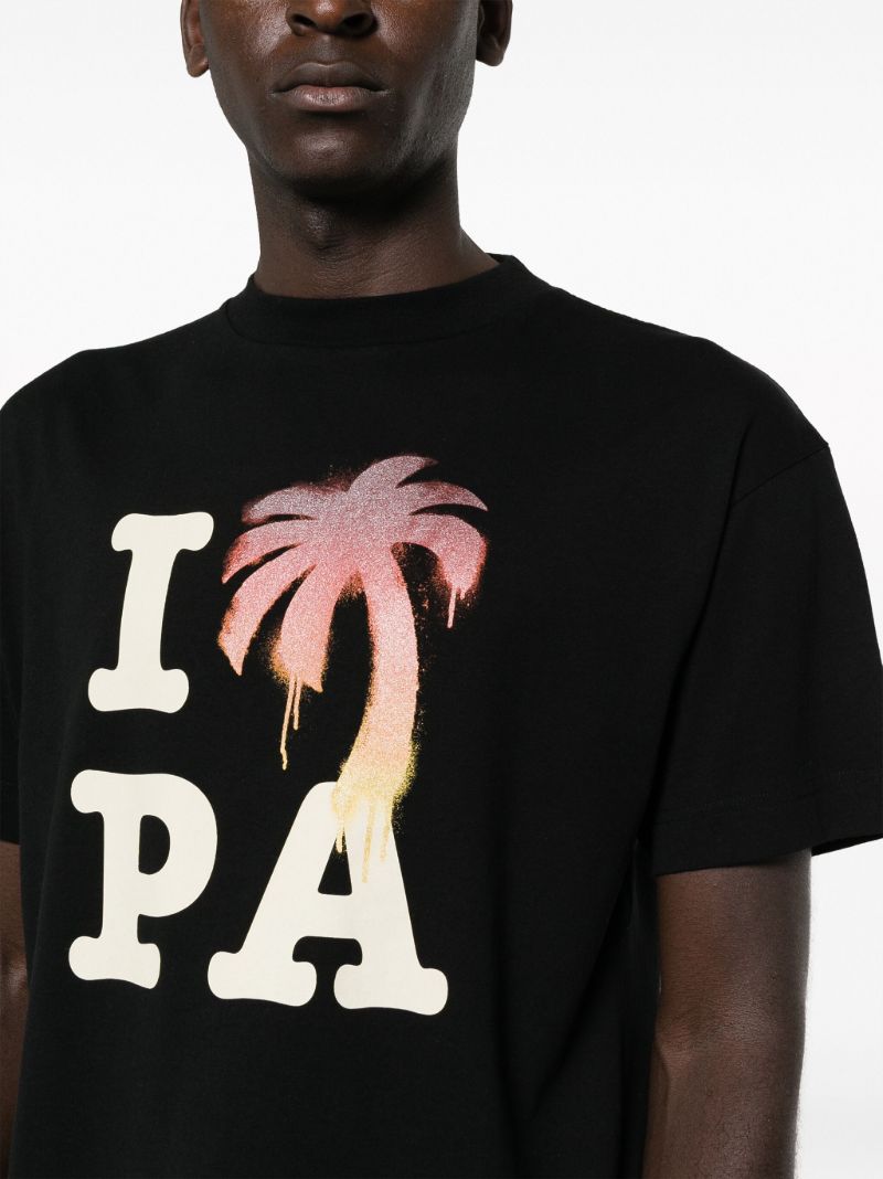 Black Logo-print Cotton T-shirt