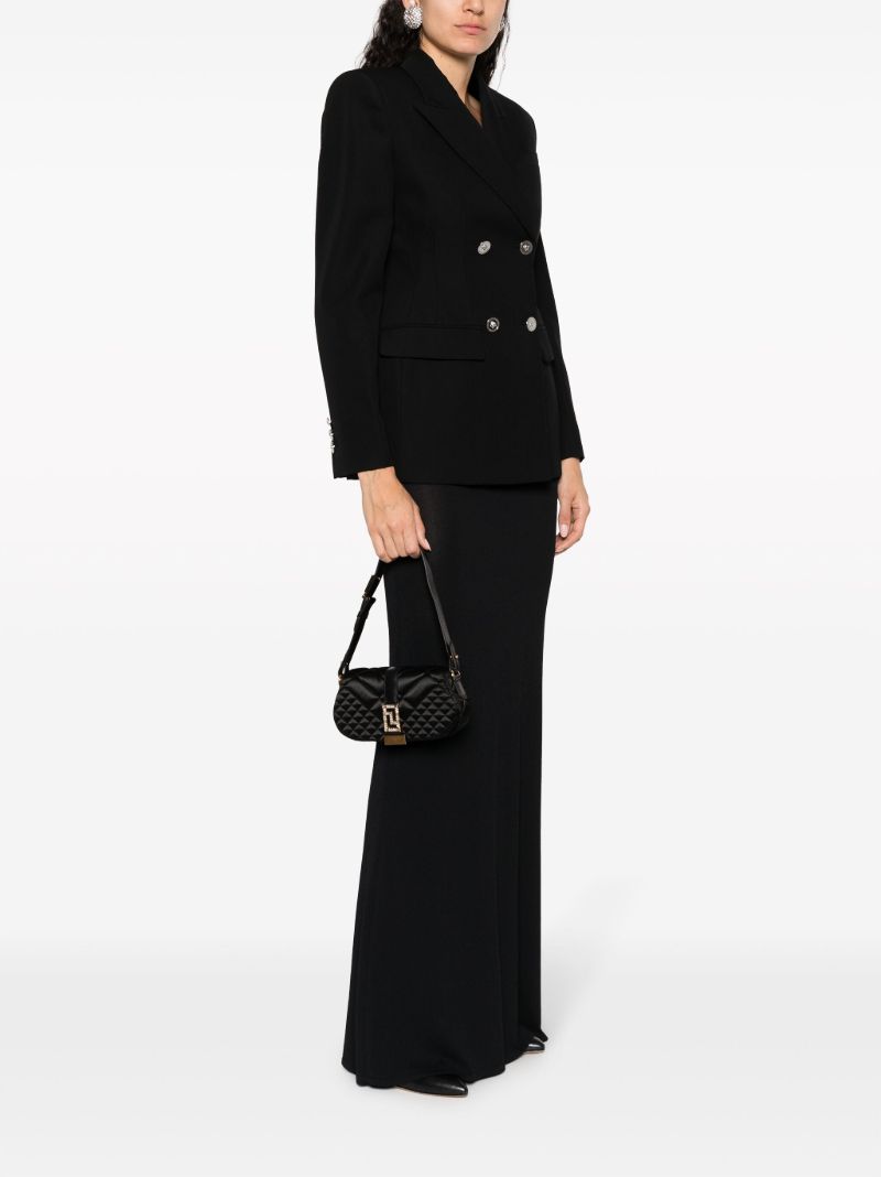 Black Greca Goddess Mini Shoulder Bag