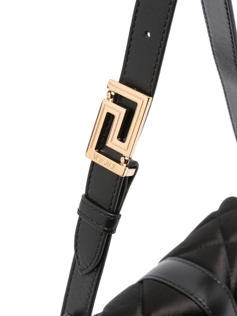 Black Greca Goddess Mini Shoulder Bag