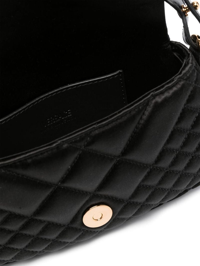 Black Greca Goddess Mini Shoulder Bag