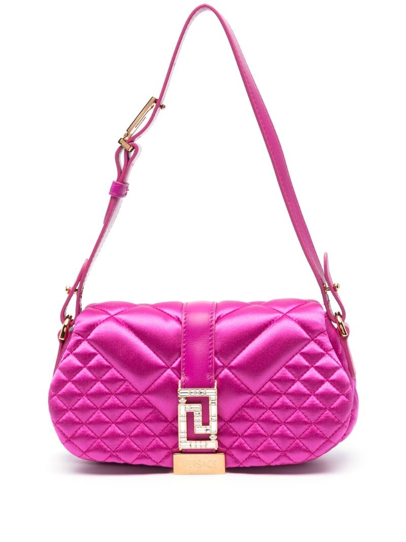 Pink Greca Goddess Mini Shoulder Bag