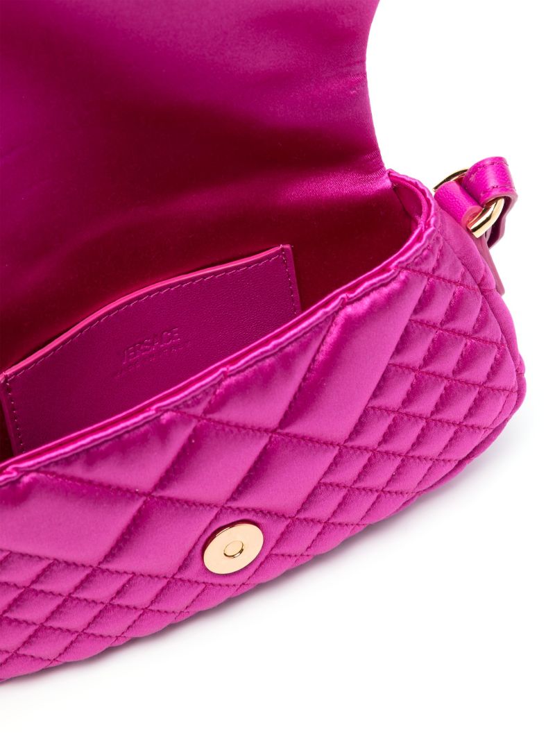 Pink Greca Goddess Mini Shoulder Bag
