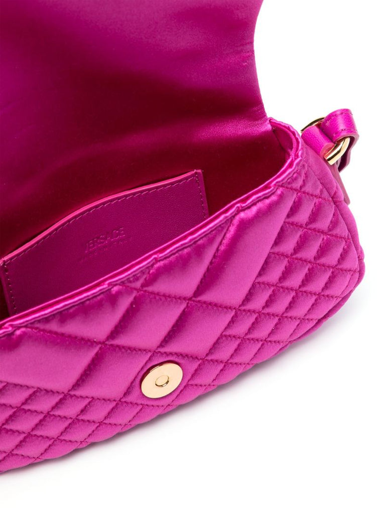 Pink Greca Goddess Mini Shoulder Bag