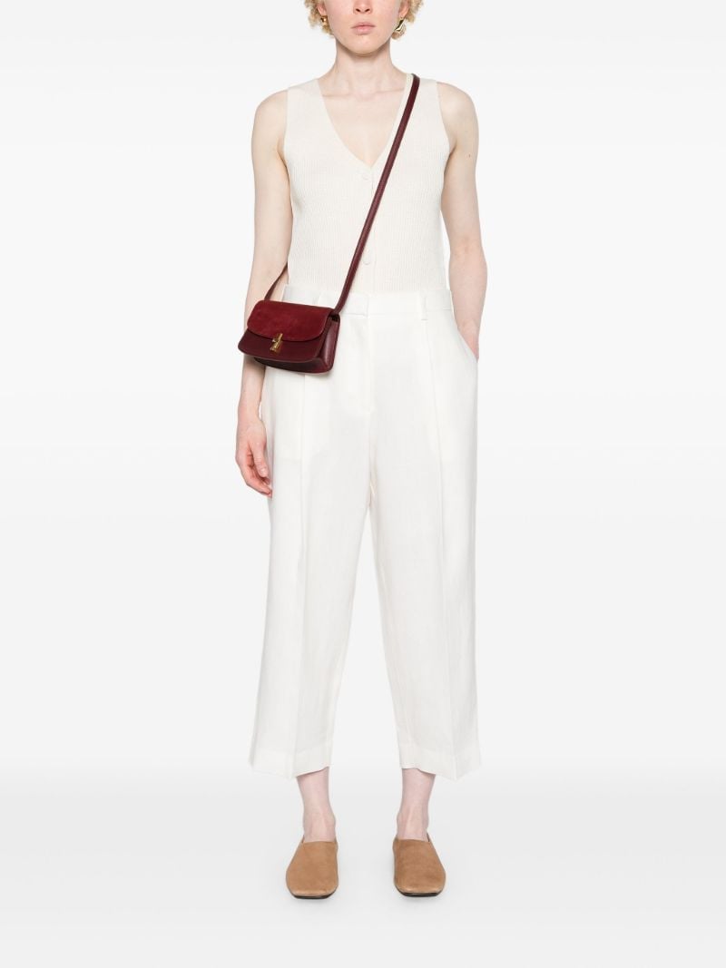Red E/w Sofia Leather Cross Body Bag
