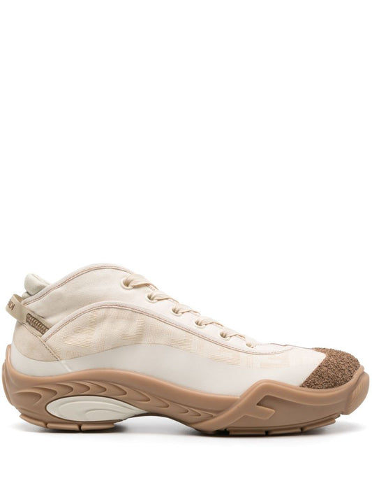 Neutral Fendi Tag Sneakers