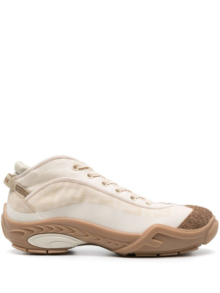 Neutral Fendi Tag Sneakers