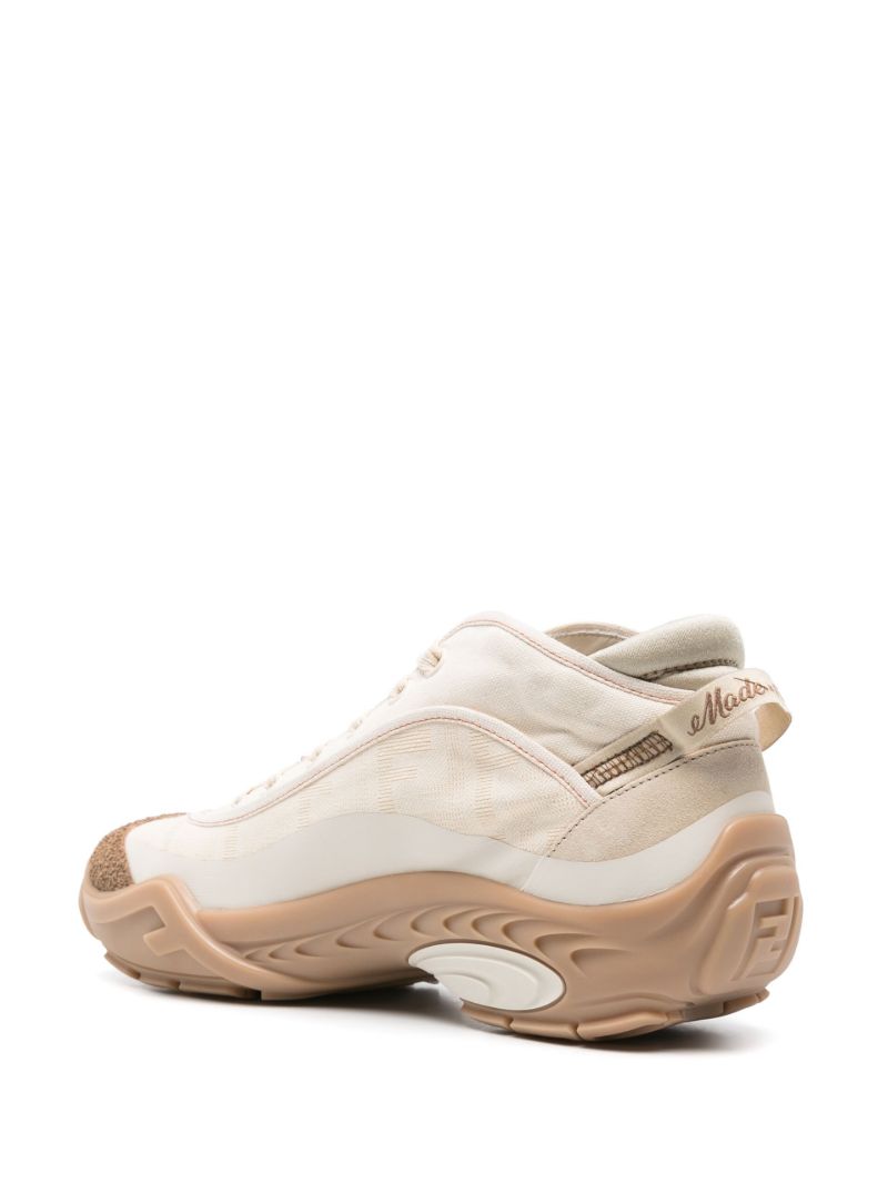 Neutral Fendi Tag Sneakers