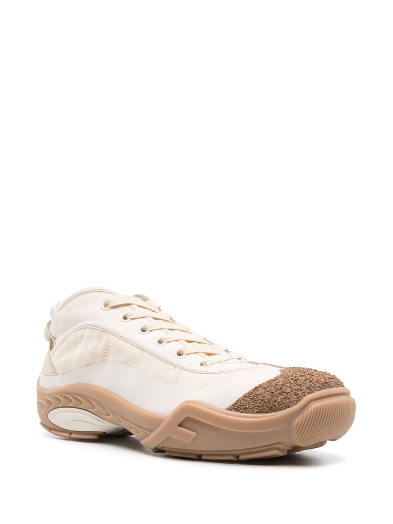 Neutral Fendi Tag Sneakers