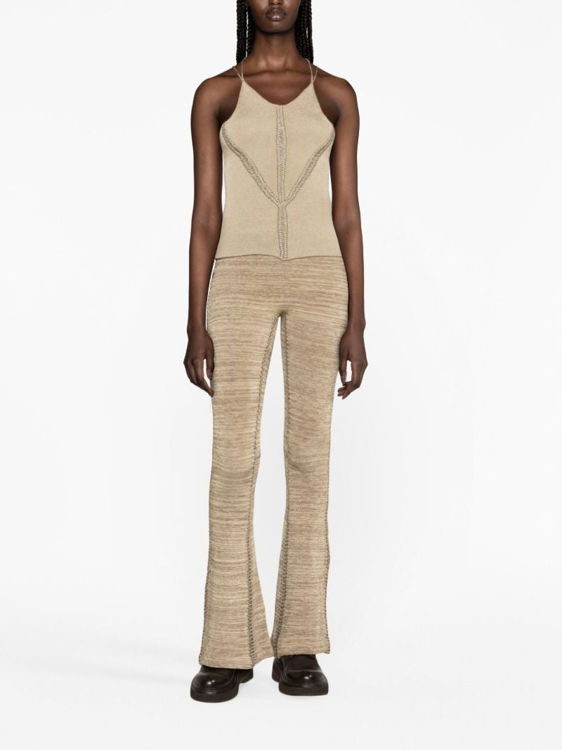 Gold Tent Bootcut Trousers