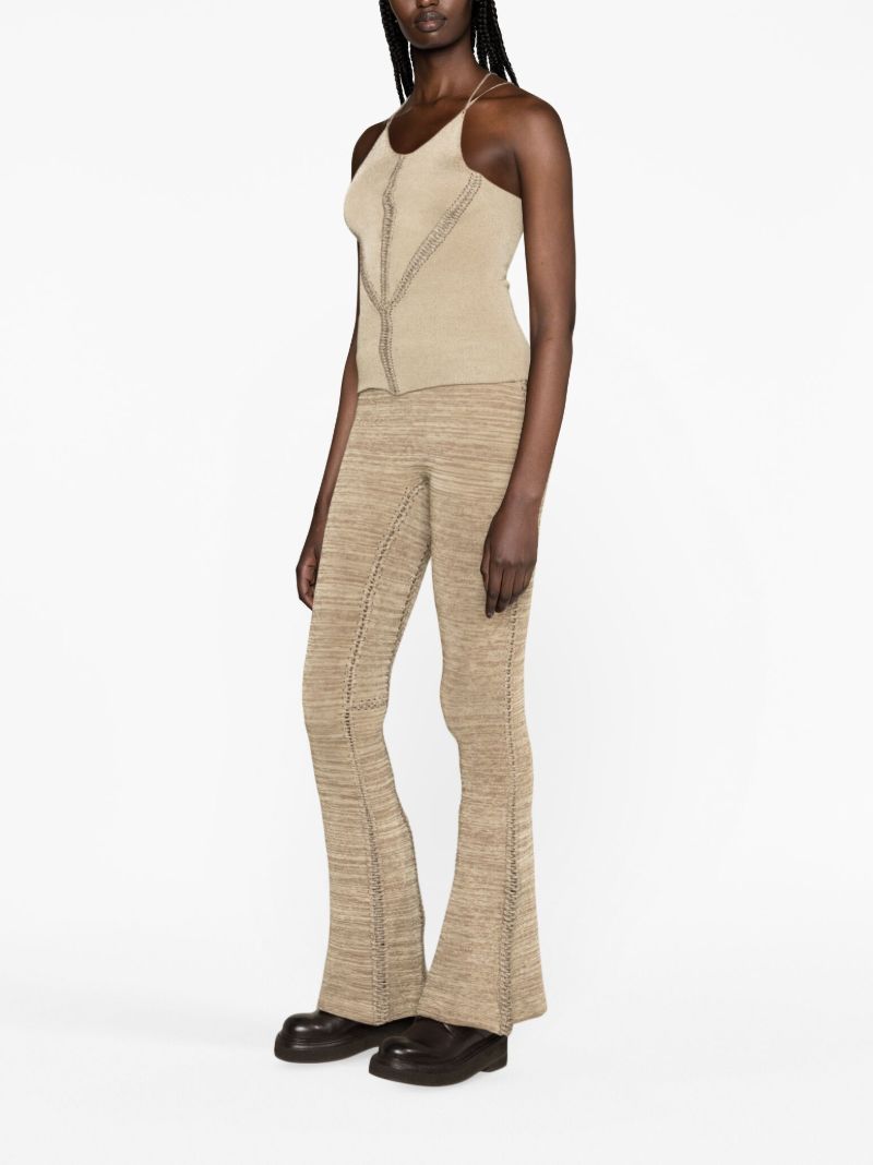 Gold Tent Bootcut Trousers