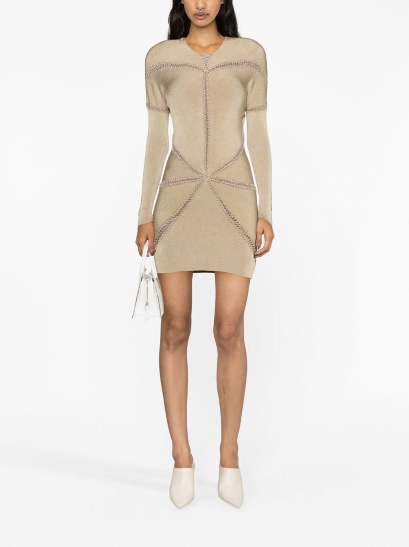 Neutral Ray Knitted Dress