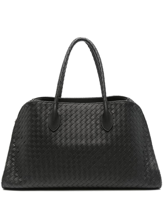 Black Margaux  Leather Tote Bg
