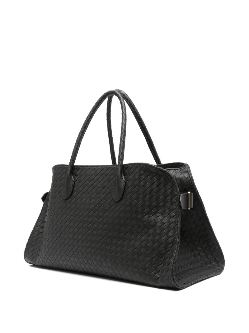 Black Margaux  Leather Tote Bg