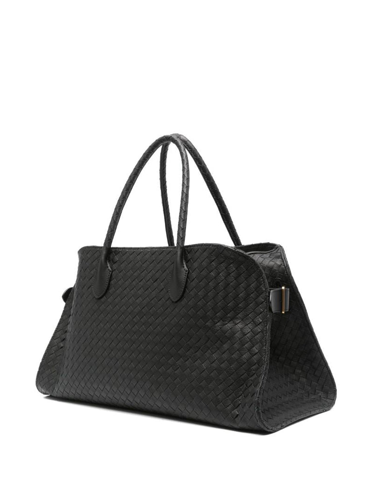 Black Margaux  Leather Tote Bg