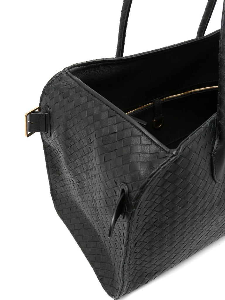Black Margaux  Leather Tote Bg