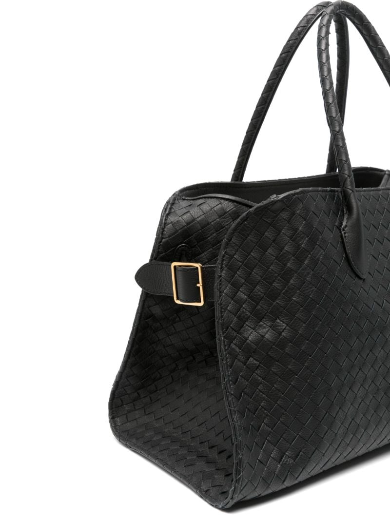 Black Margaux  Leather Tote Bg