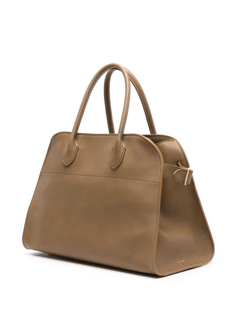 Brown Soft Margaux Leather Tote Bag